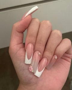acrylic nails french tip