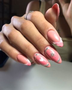 classy valentine nails
