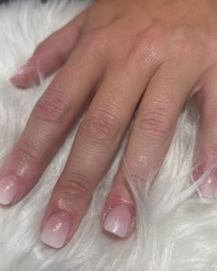 simple short acrylic nails